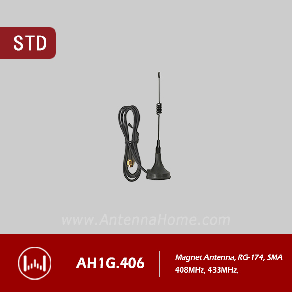 H145 Magnetic SMA-J, 408MHz 433MHz LoRa Antenna